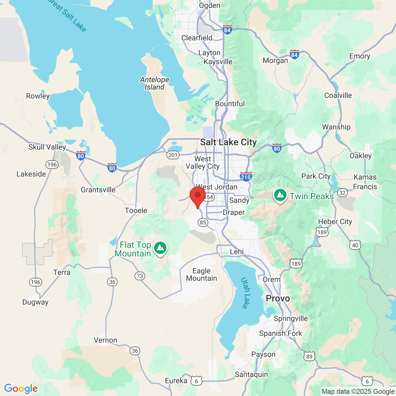 Google map image of our location in 11984 Anthem Park Blvd Herriman, UT